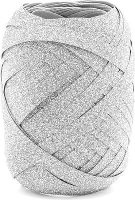Cadeaulint zilver glitter