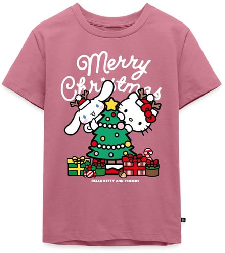 Hello Kitty En Cinnamoroll Kerstontwerp Premium T Shirt Kinderen