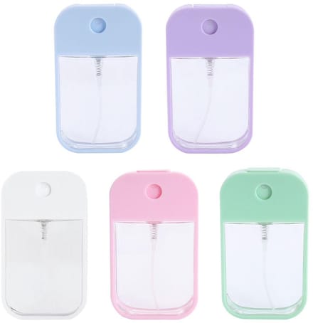 Dailygoods- Spuitfles 5 Stuks - Mini Sprayflacon - Compact Ontwerp - Duurzaam Materiaal - Draagbaar - 58x102 Mm - Mini Spray