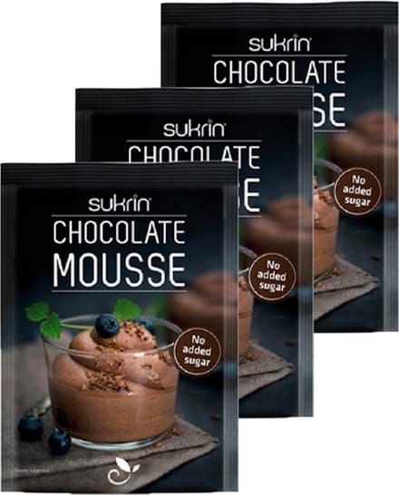 Sukrin | Mix voor Chocolade Mousse | 3 Stuks | 3 x 85g