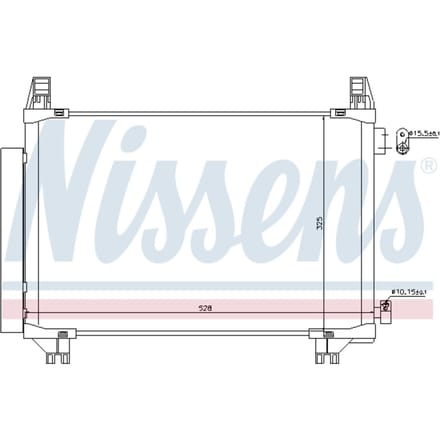 Condensator, airconditioning NISSENS 940270