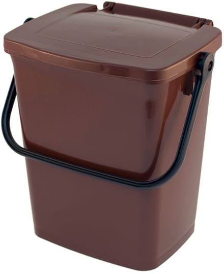 V-Part - Minimax rechthoekig 7 ltr - Polypropylene - bruin - Prullenbak