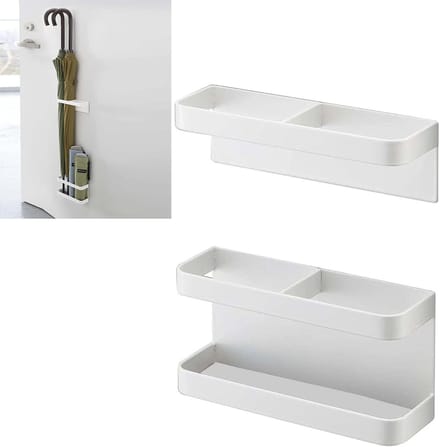 Paraplustandaard - Paraplu Houder - Ruimte Besparen - Magnetische Bevestiging - 20 x 8 cm - Wit