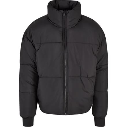 Urban Classics - Short Big Gewatteerd jack - M - Zwart