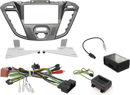 2-DIN KIT Ford transit Custom 2012-2015 Zilver
