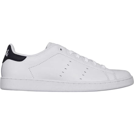 Lonsdale Heren Leyton Leren Sneakers (Wit/Marineblauw)