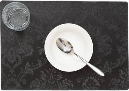 Wicotex-Placemats Amatista zwart-Placemat 12stuks