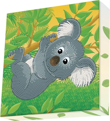DIAMOND DOTZ Koala Climb - Diamond Painting - 1.870 Dotz - 22x22 cm