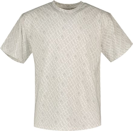 Bikkembergs Bmt0912 T-shirt Met Korte Mouwen Beige,Wit S Man