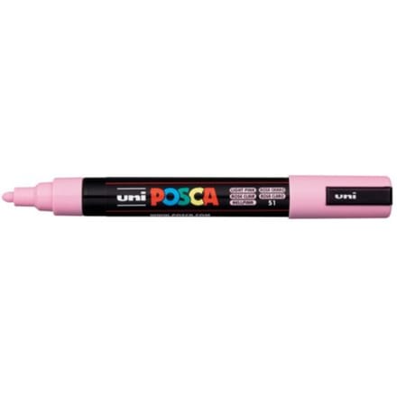 Posca marker met conische punt schrijfdikte medium lichtroze
