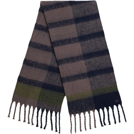 White Stuff Benny Brushed Scarf Grey Multi Größe: OS | Schals Outlet | Herren | Grau