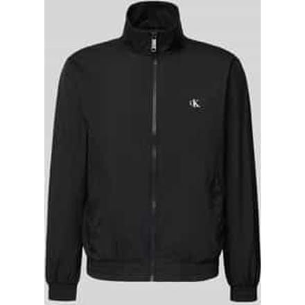 Trainingsjack met logo en opstaande kraag