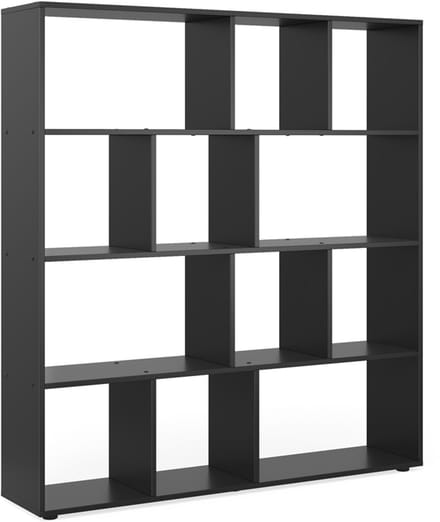 Vicco Pilar Ruimteverdeler – 131.6 x 143 cm Zwart