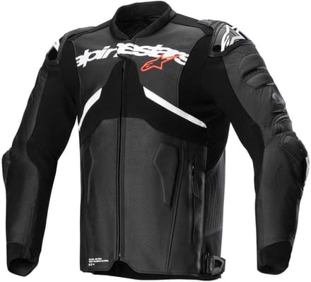 Alpinestars Atem V5 Leren Jas Zwart Wit - Jas