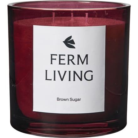 Ferm Living Vitto geurkaars - dark grape - Hoogte 12 cm