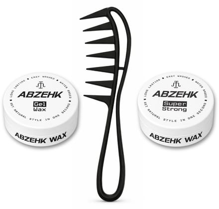 Haarwax - Gel Wax - Super Strong - 150 ml - Abzehk - Met Styling Kam - Haarstylingtools