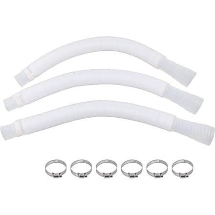 3 Stuks Slang Polyethyleen Plastic Vervanging Drukbestendig Lekvrij Zwembadpomp Slang white