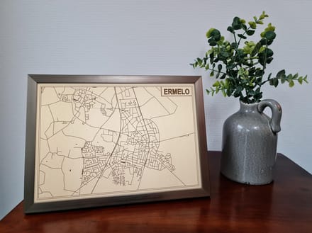 Decoratief Beeld - Houten Van Ermelo - Hout - Bekroned - Bruin - 21 X 30 Cm