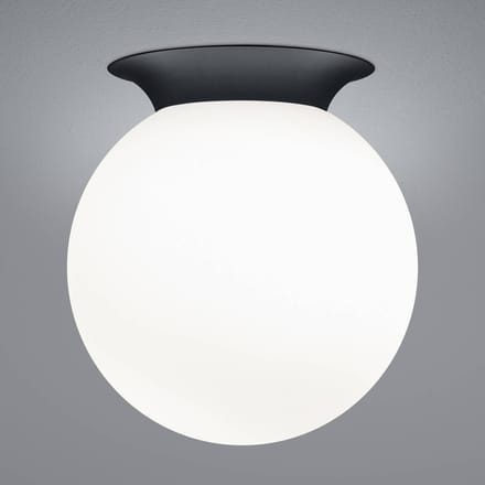 HELL Blob plafondlamp, opalen glazen bolkap, Ø 25 cm
