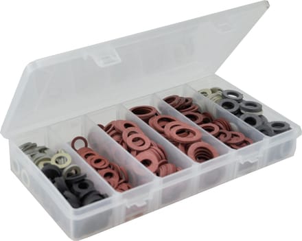 Riko Pakkingsassortiment Fiber-En Rubberringen (550 Stuks)