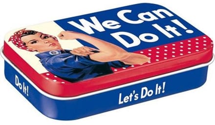 We Can Do It Pepermunt Blik XL