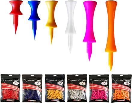 Golf Tees Plastic - Golf Accessoires - Golf Practice - Onbreekbaar Materiaal - 100 Stuks - Wit