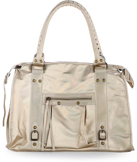Bijoutheek Tas Multi Pocket Bag Fringe Slierten City Bag Groot Gold