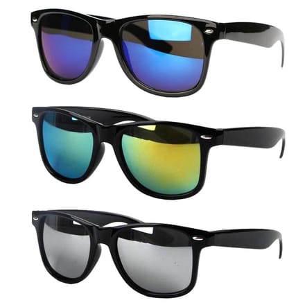 Fako Fashion - Zonnebrillen Set - 3 Stuks - Zwart