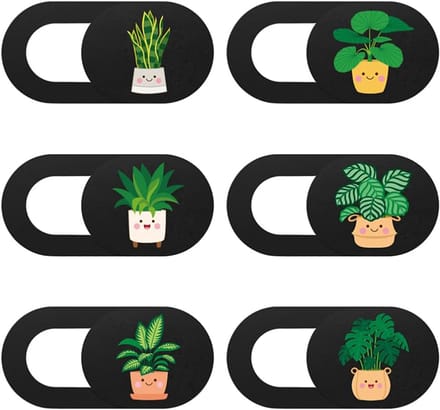 Sounix Webcam cover 6 Pack - Privacy webcam covers - 17x8mm - Camera Cover - Webcam Schuifje - Zwart