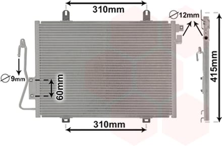 Van Wezel - LUCHTCONDENSATOR VOOR RENAULT CLIO 1998-2001 7700414103