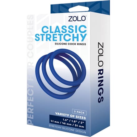 'Classic Stretchy Cock Ring', 3 delig, 4,1   5,1 cm