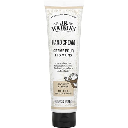 JR Watkins, Crème pour les mains, Noix de coco et miel, 95 g (95g) white