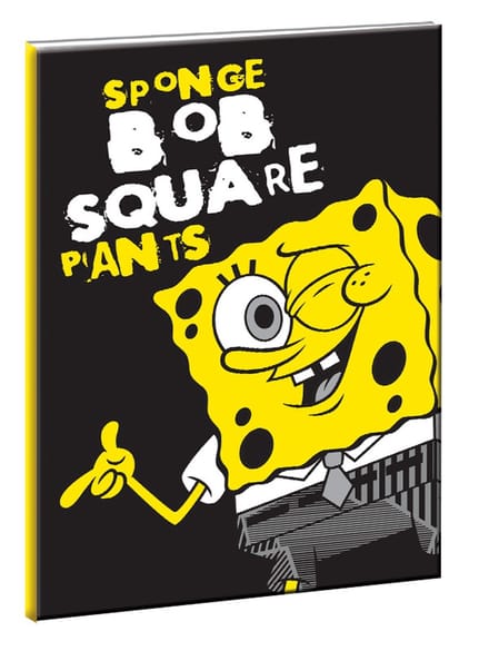 Nickelodeon Notitieboek Sponge Bob B4 Zwart/geel 40 Pagina's