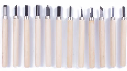 Benson Guts set - hout - hobby - 12 delig - gutsen - stempels maken/hout bewerken