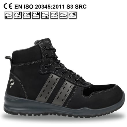 Quick Schoen Sport QS0911 S3 - Zwart/Grijs - 39