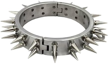 Prolink Novelties® Halsband BDSM - pinnen / spikes - RVS - metaal