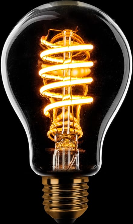 ETH Standaardlamp Filament spiraal LED 7w E27 240v 2200k 3 stappen dimbaar helder