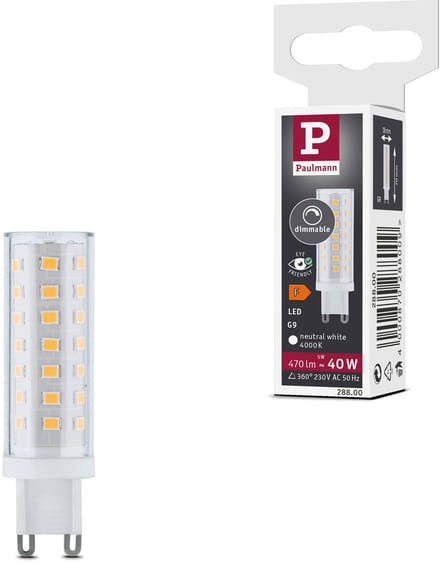 Standaard 230 V LED stiftfitting G9 Set van 1 470lm 5W 4000K dimbaar Helder