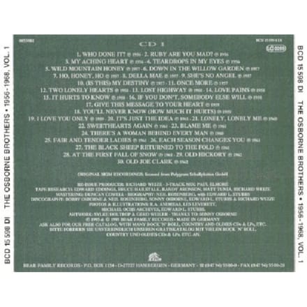 Bluegrass 1956-1968 - Osborne Brothers