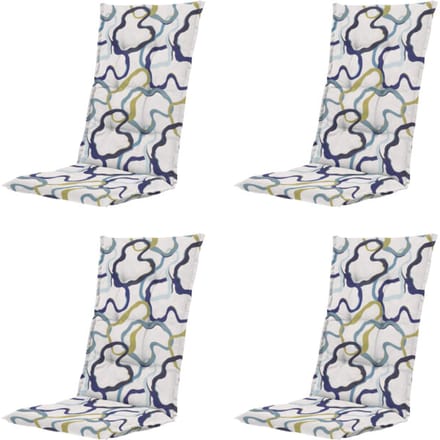 Madison kussen hoge rug blaze - 123x50x5cm set van 4