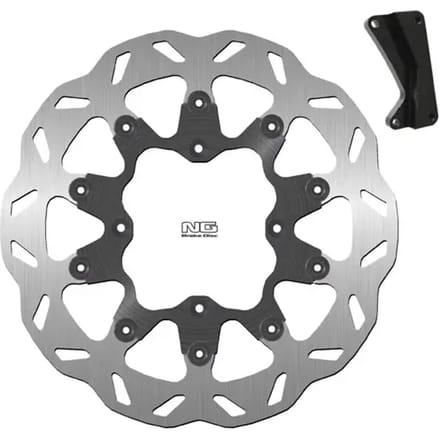 Vlotterende motorremschijfset en steuntje NG Brake Disc Wave 732XK13