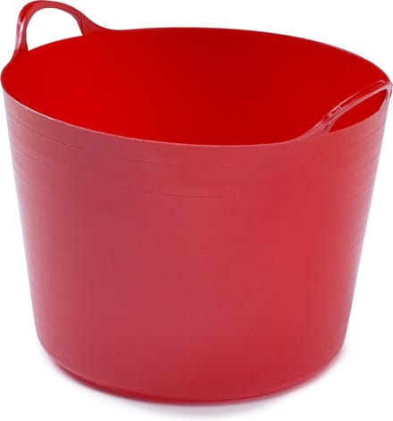 Whitefurze Flexibele emmer - 39 liter - Kunststof - Rood - 43 x 49 x 37 cm