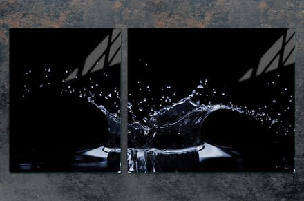 TMK ArtDeko - Snijplank - Glas - 100x52cm - Water