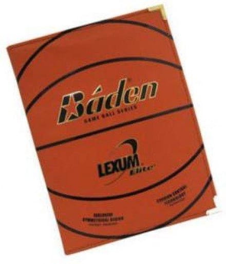 Baden schrijfbloc map basketbal hoes Lexum leder oranje multicolor.