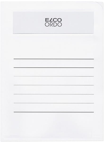 Elco Volumino L-map met venster A4 50 stuks 231 x 313 mm wit