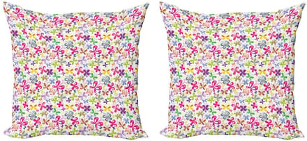 ABAKUHAUS Kussenhoes – Vlinder Fauna – 60x60 cm, Multicolor