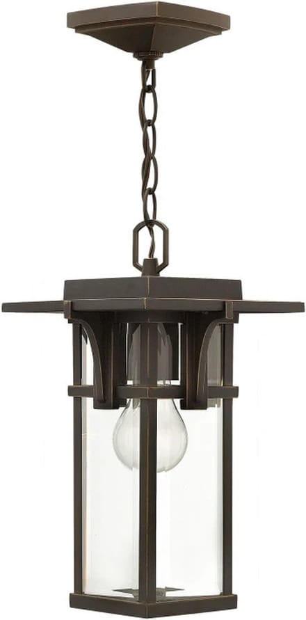 Hinkley LED Buiten Hanglamp Manhattan | 1X E27 Max 60W | Dimbaar | Oil Rubbed Bronze