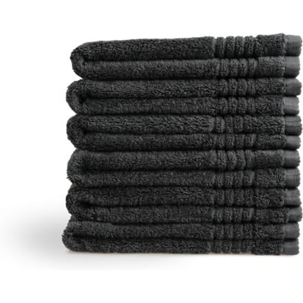 PHLOX Supreme Gastendoekjes 30x50 - set van 6 - Zware kwaliteit 600 g/m2 - Zwart