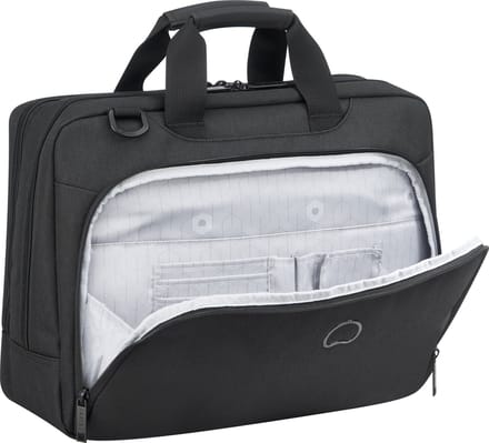 Delsey Esplanade Schoudertas - 15.6 inch Laptopvak - Zwart