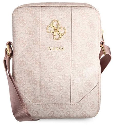 Grote Roze Handtas voor Notebook met Metalen Logo